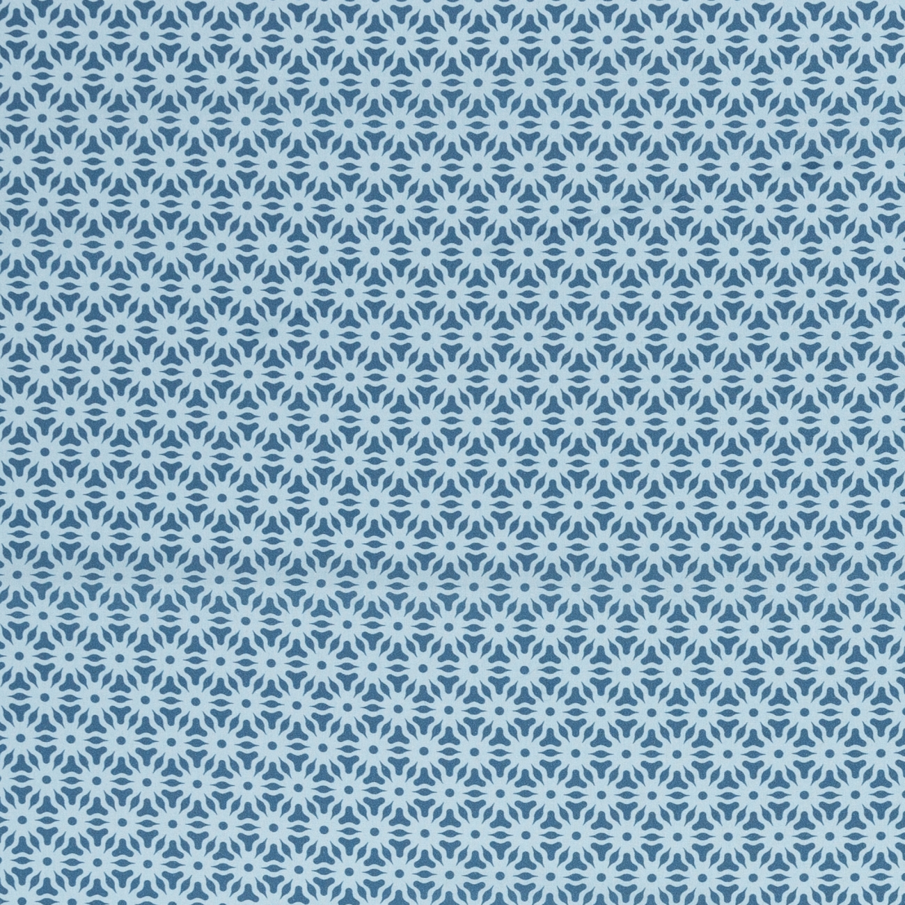 Swafing Baumwolle - Abstrakte Blüten - Hellblau